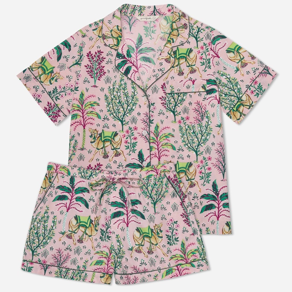 Printfresh Pajama Shorts Set - Rose NWT